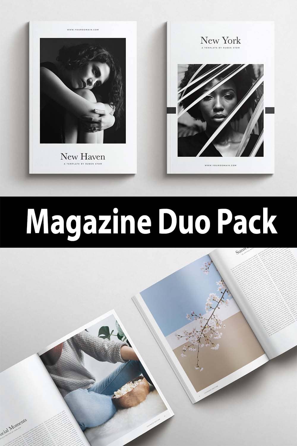 Magazine Duo Pack pinterest image.
