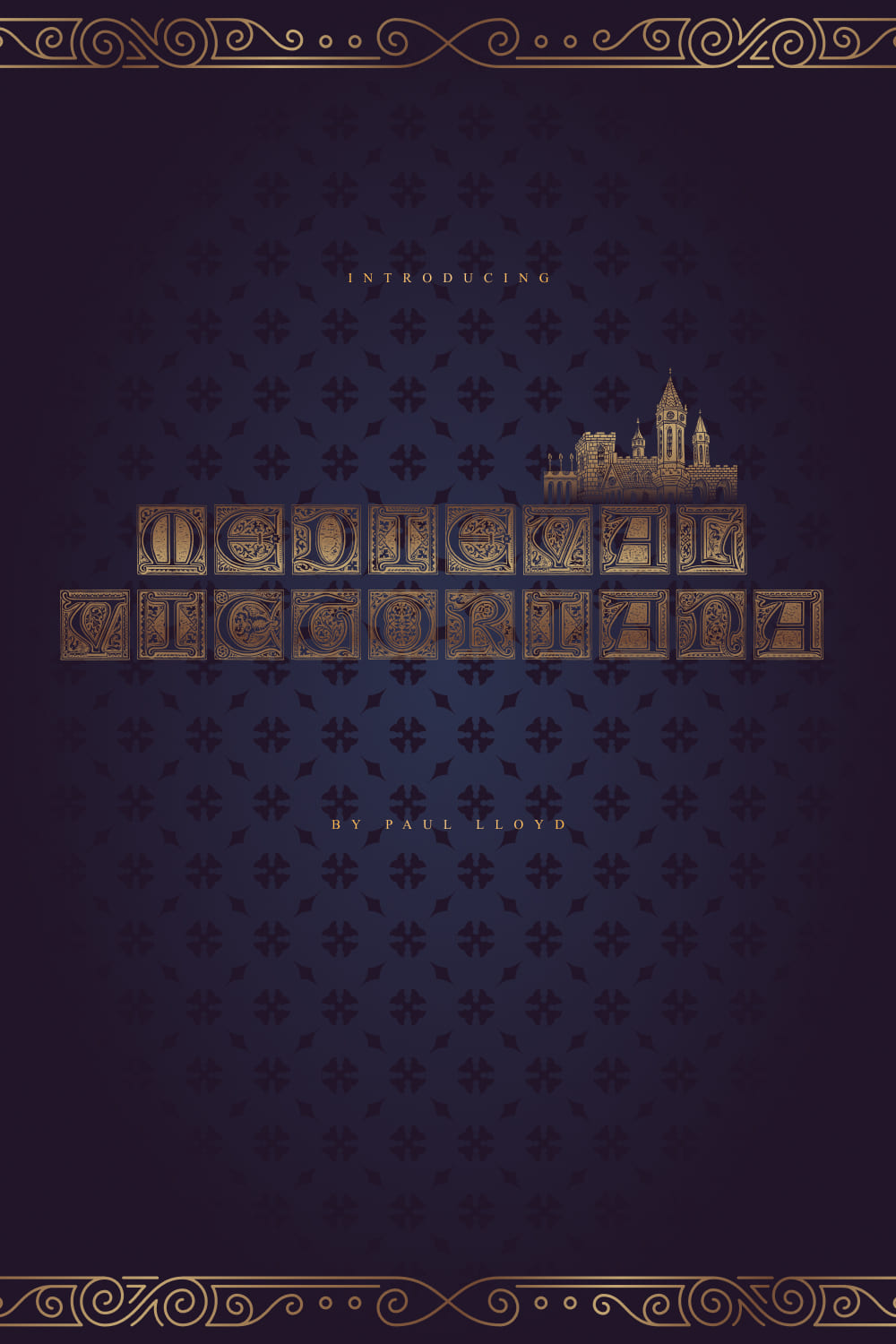 Medieval Victoriana Free Font Chic Pinterest Collage Image by MasterBundles.