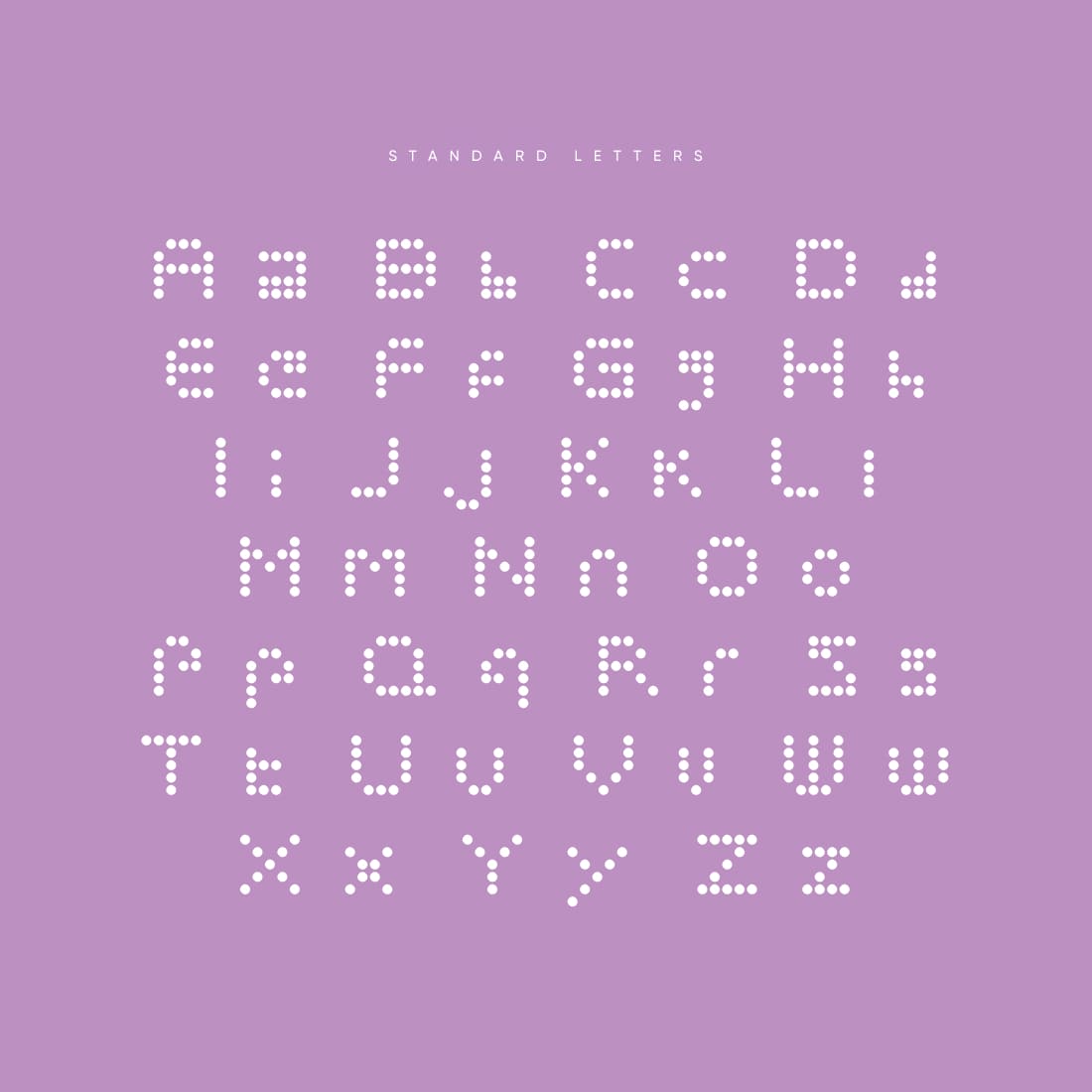 Polka Dot Crazy Free Font Alphabet Preview by MasterBundles.