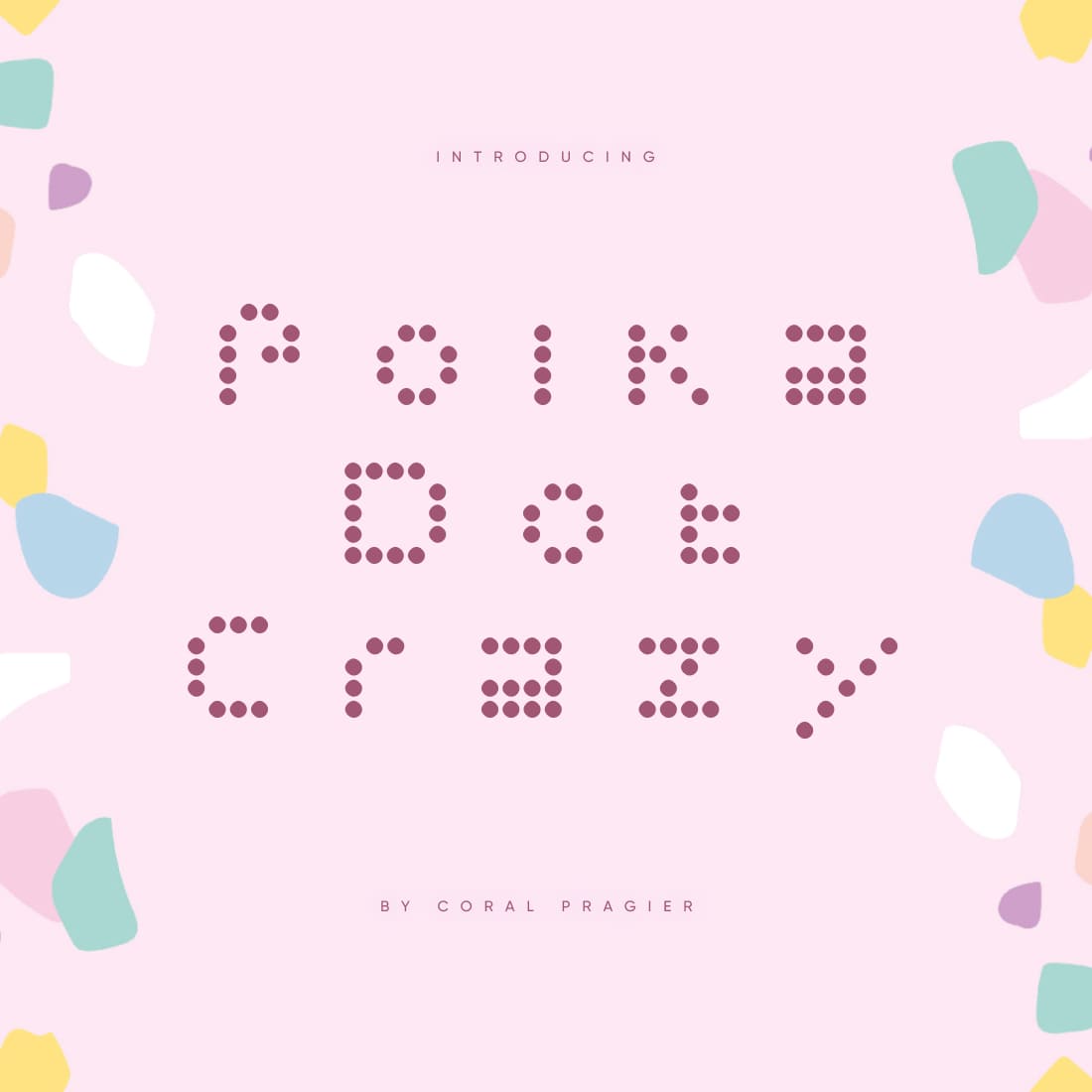 Polka Dot Crazy Free Font Main MasterBundles Cover.