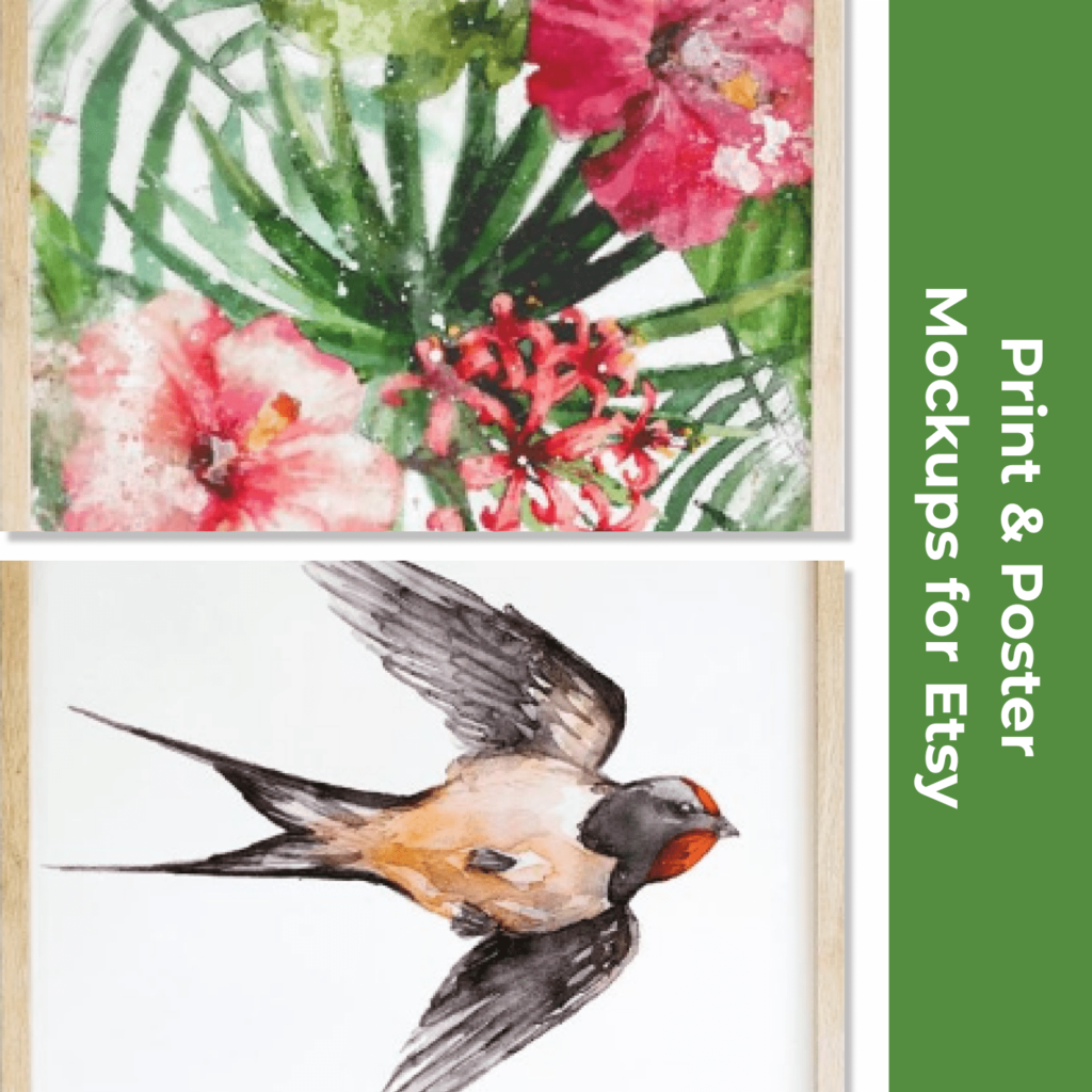 Print &amp; Poster Mockups for Etsy – MasterBundles
