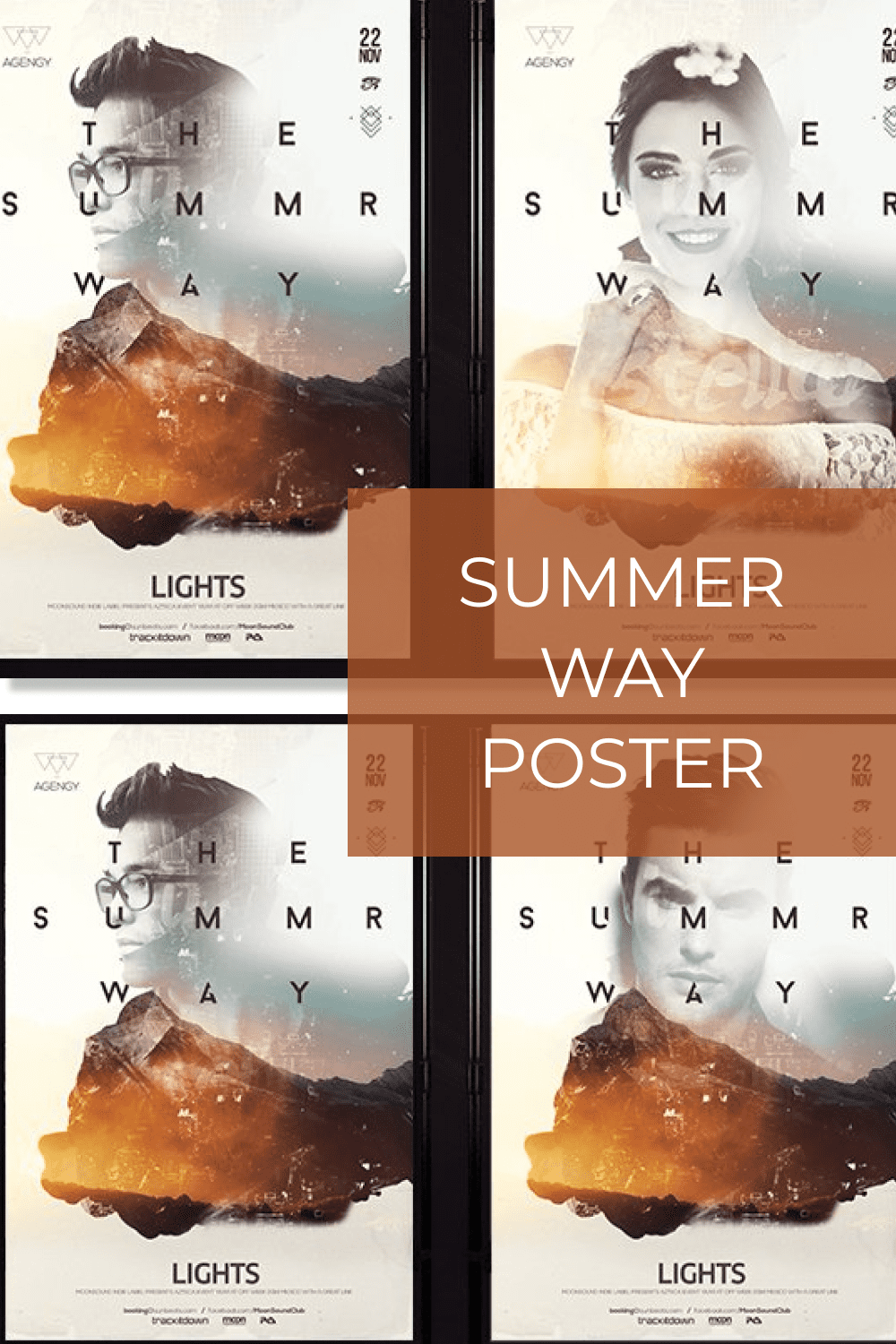 Summer Way Poster pinterest image.