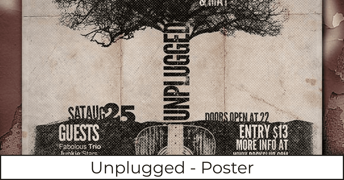Unplugged Poster facebook image.