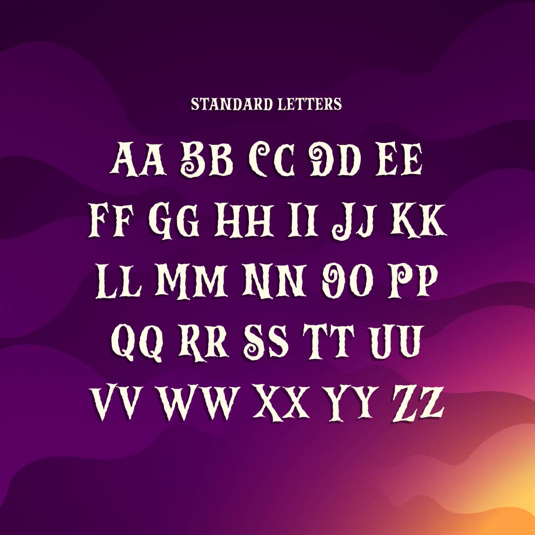 Vampire Zone Free Font Standart Letters MasterBundles Pinterest Preview.