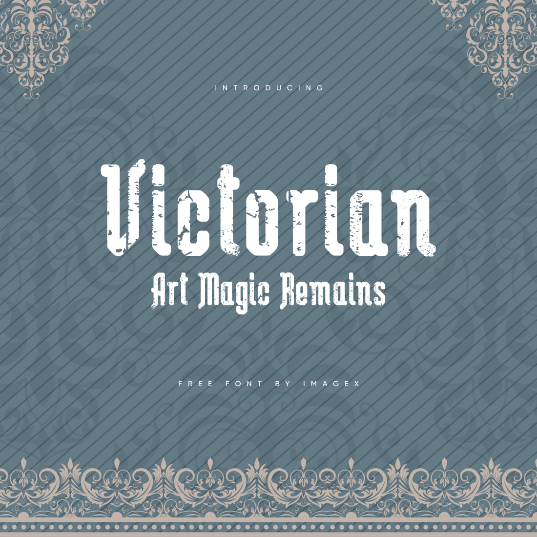 Victorian Art Magic Remains Free Font Main Preview by MasterBundles.
