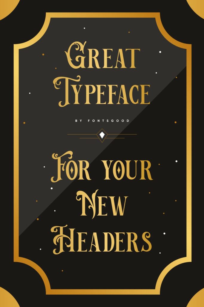 Victorian Decade Free Font Pinterest Collage Image with Example Phrase.