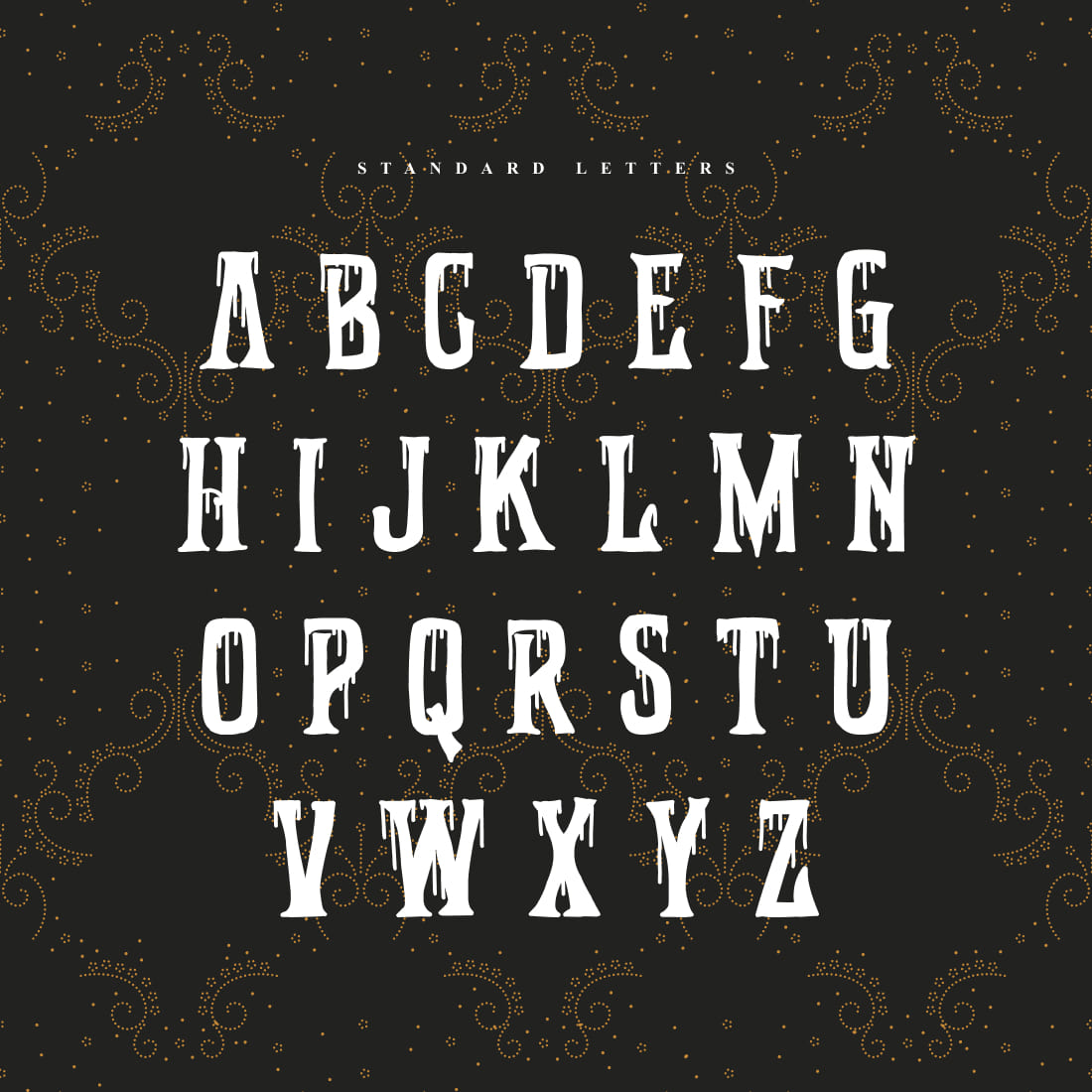 Victorian Gang Free Font MasterBundles Cover Alphabet.