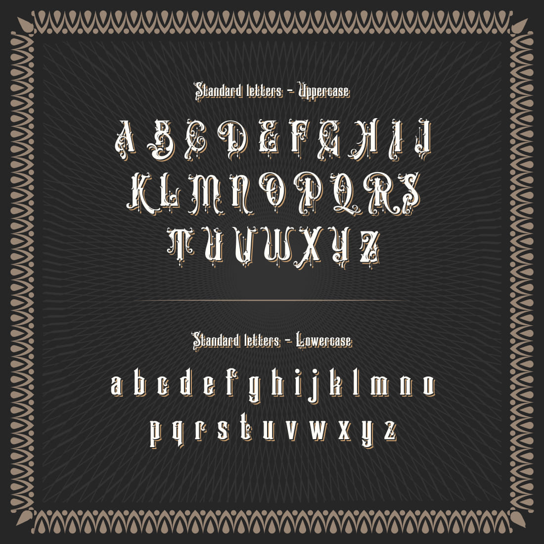 Victorian Supremacy Free Font Alphabet Preview MasterBundles.