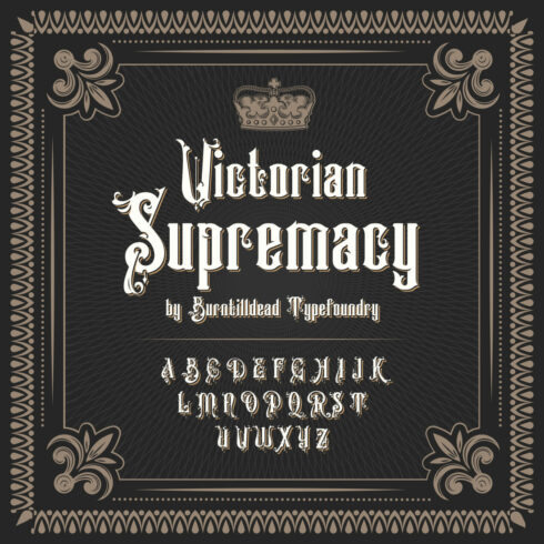 Victorian Supremacy Free Font MasterBundles Main Cover.