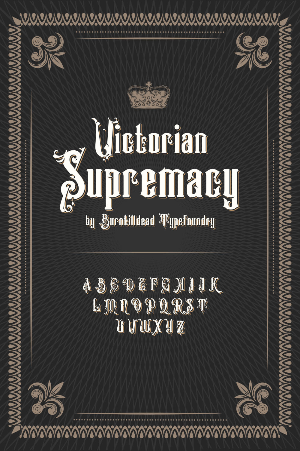 Victorian Supremacy Free Font MasterBundles Pinterest Collage Image.