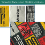 Wrinkled Papers and Plastics Mockups cover image.