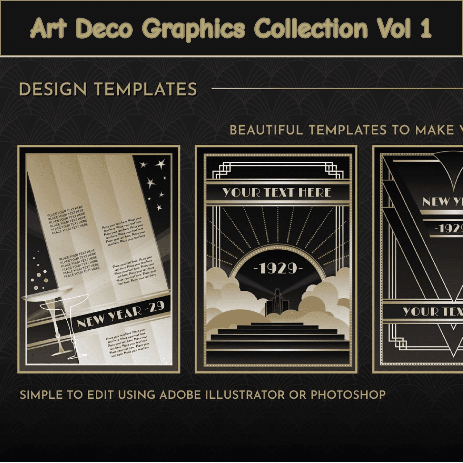 Art Deco Graphics Collection Vol 1 cover image.