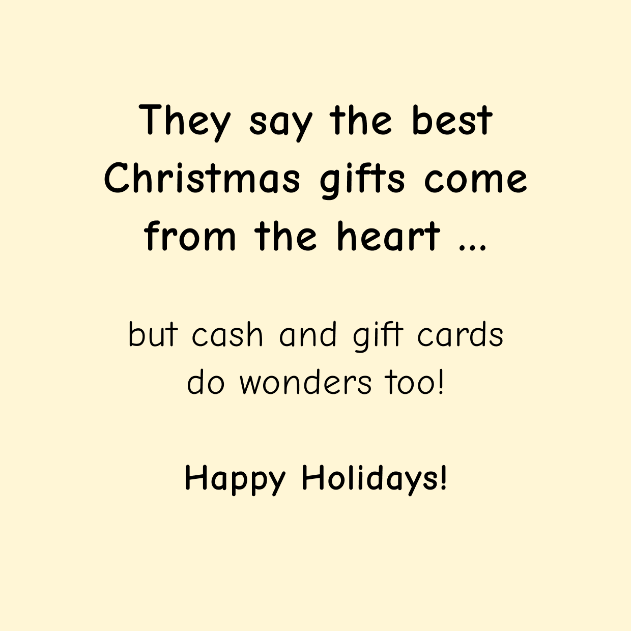 Free Christmas Postcard: Best Christmas Gifts Come from the Heart preview image.