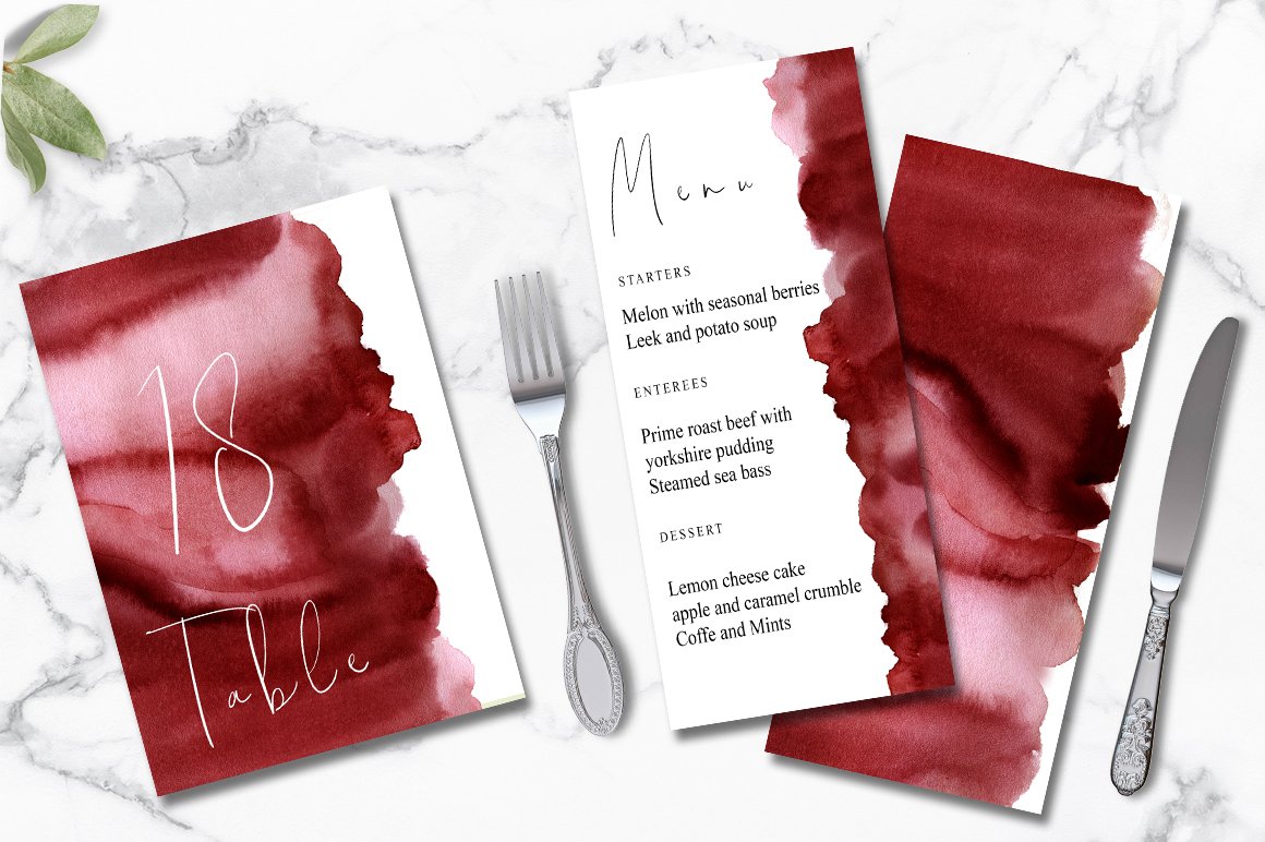 burgundy and gold wedding templates1