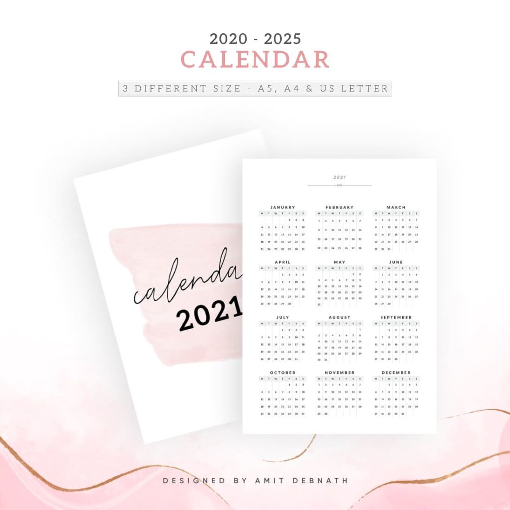 Calendar Template – MasterBundles