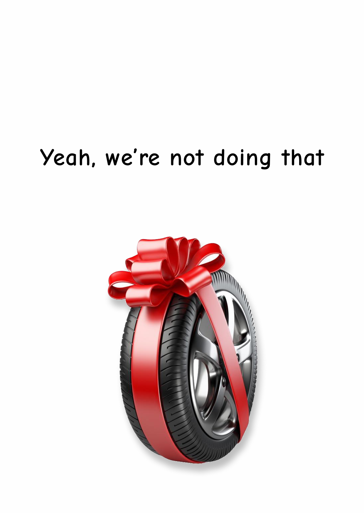Christmas Card: Brand New Car with a Big Red Bow – MasterBundles