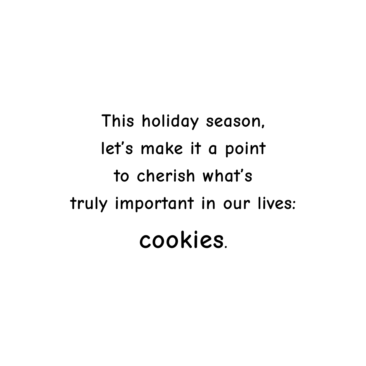 christmas cookies free postcard cover