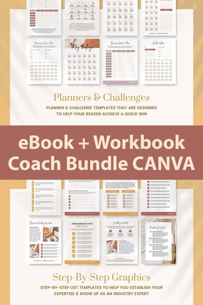 eBook + Workbook Coach Bundle CANVA – MasterBundles