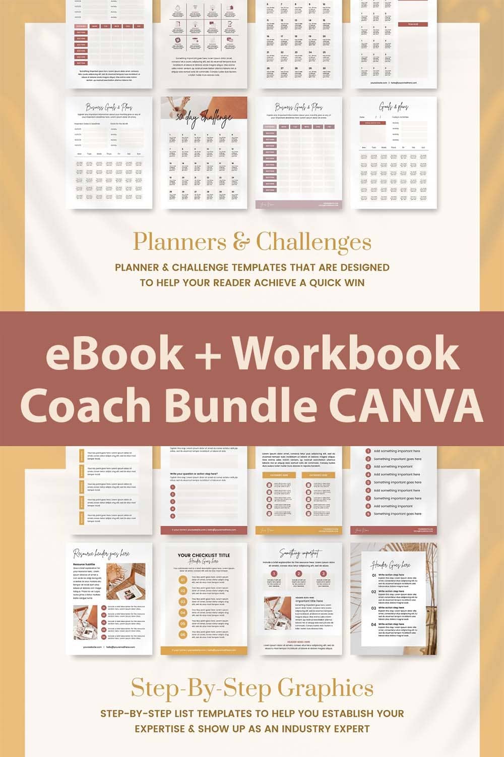 ebook workbook coach bundle canva pinterest image.