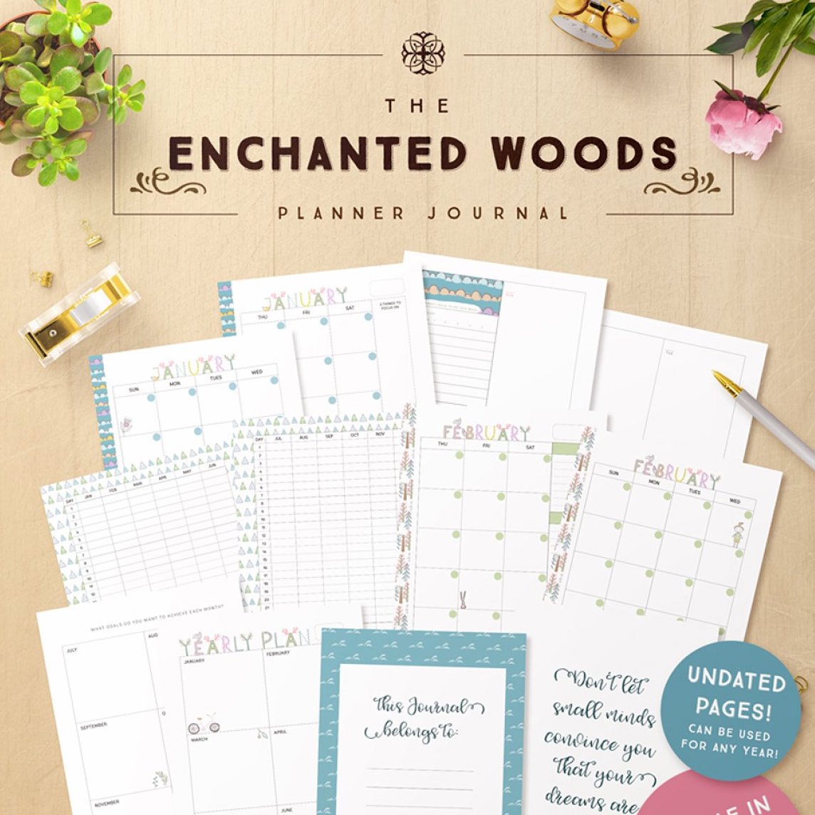 The Enchanted Woods Journal (3 sizes).