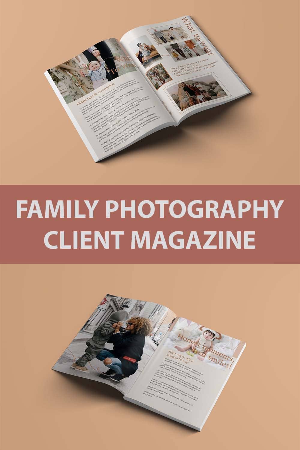 family photography client magazine pinterest image.