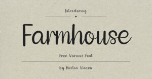 Free Farmhouse Font