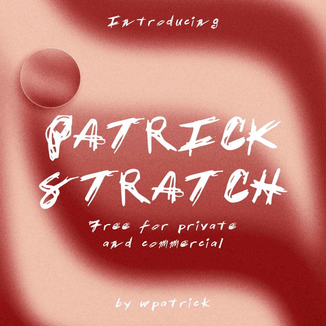 Free Patrick Scratch Font MasterBundles main cover.