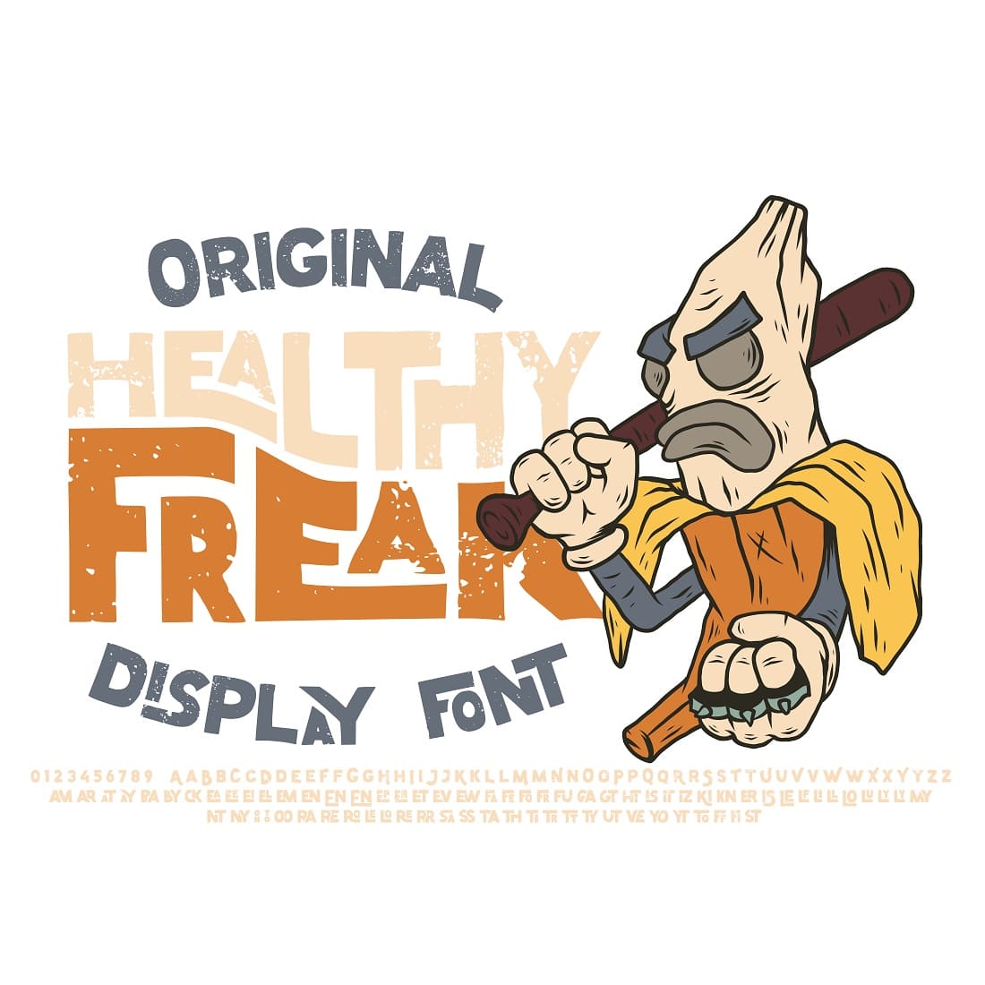 Healthy Freak Label Font main cover.