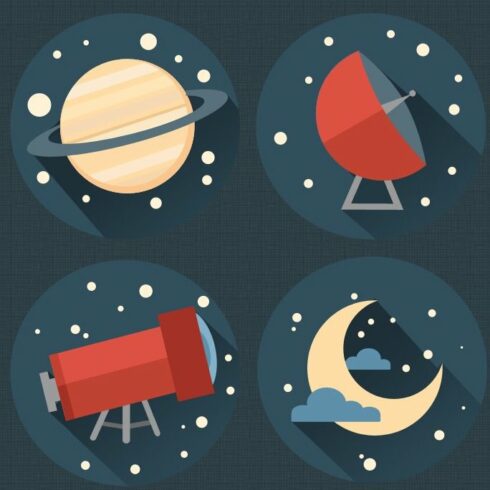 3D Rounded Space Icons cover image.