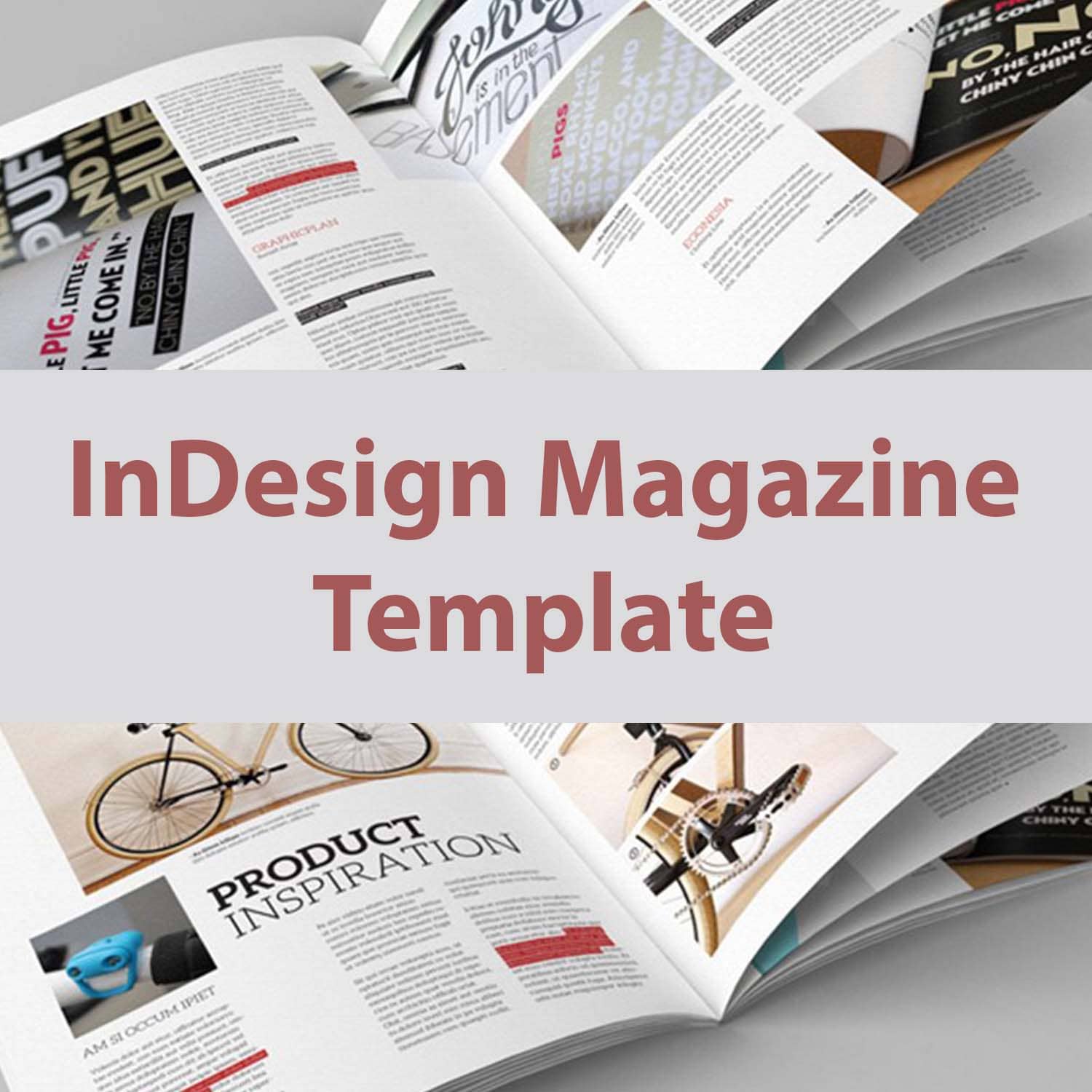 indesign magazine template cover