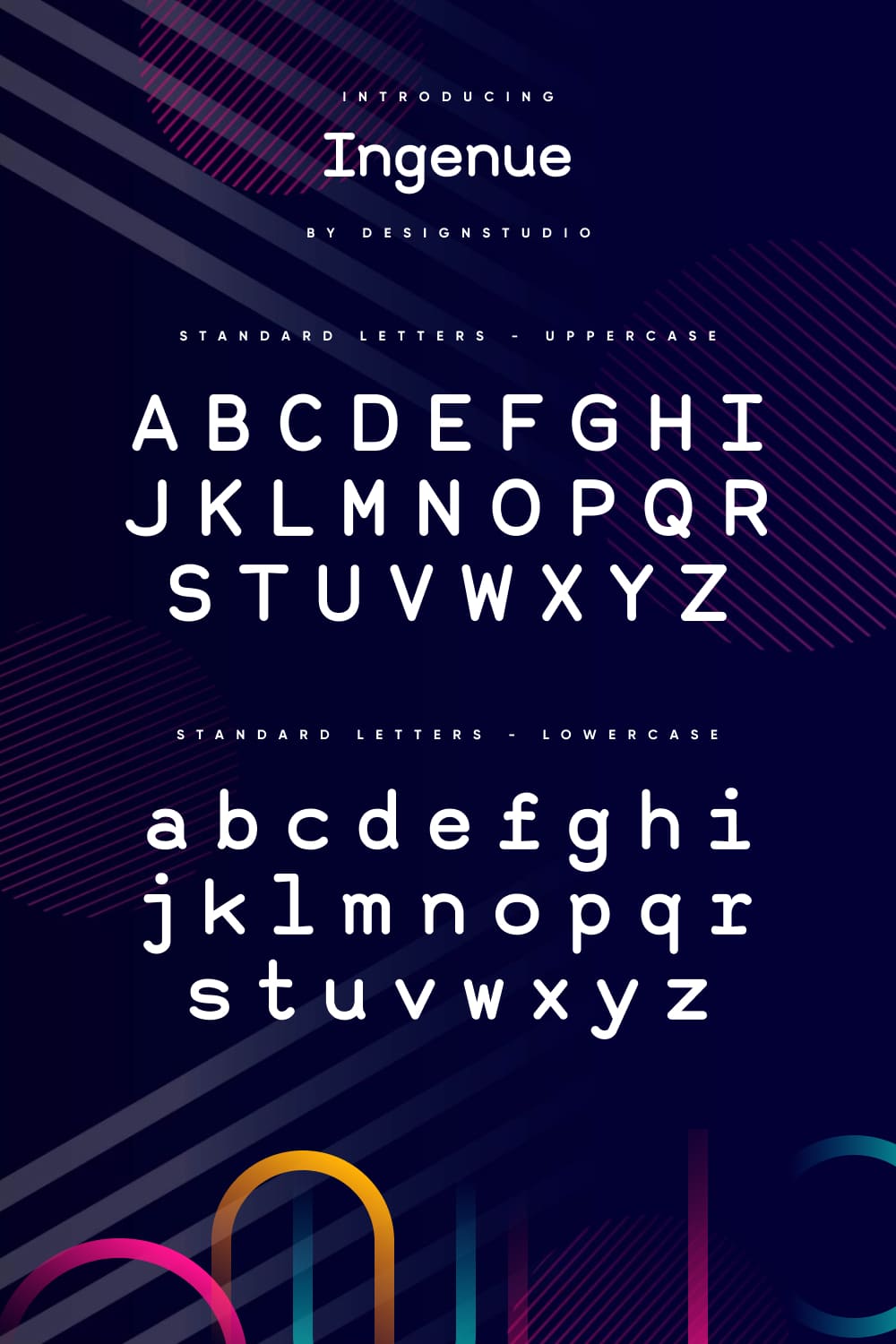 ingenue monospace sans serif font pinterest lowercase uppercase