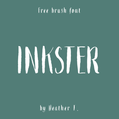 Inkster Ink Free Font main cover by MasterBundles.