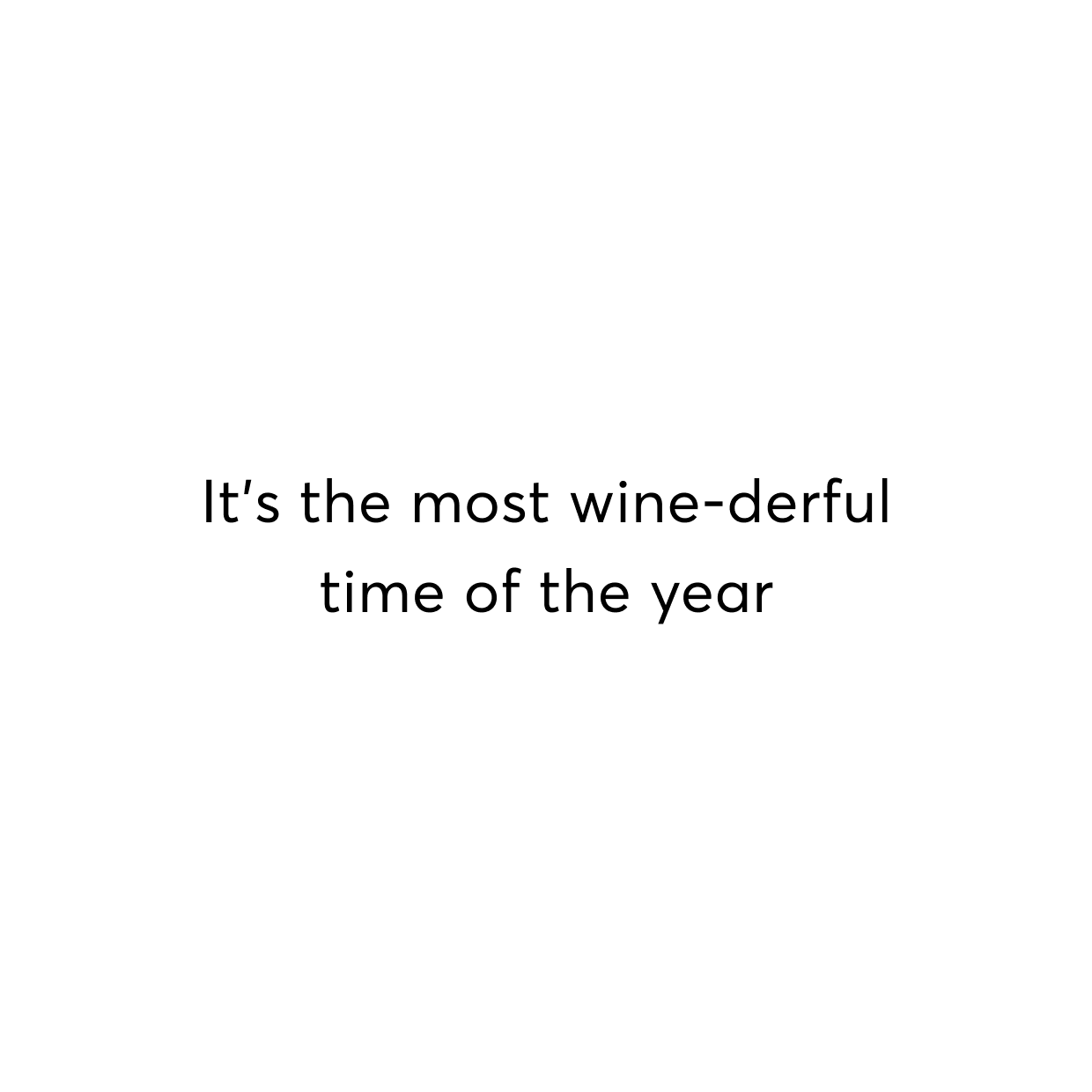 its the most wine derful time of the year postcard cover