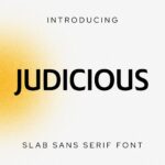 Judicious Slab Sans Serif Font MasterBundles main cover.