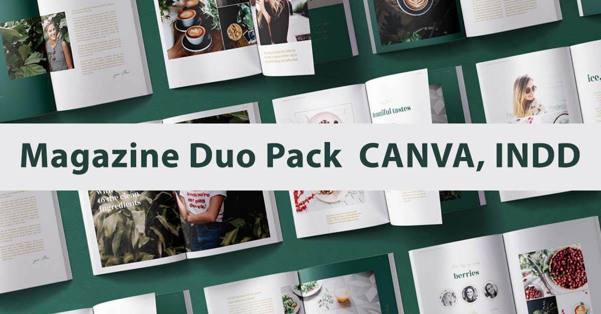 magazine duo pack canva indd facebook image.