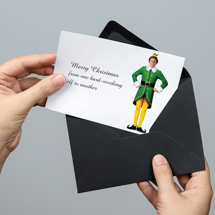 Merry Christmas Card: Hard-Working Elf cover image.