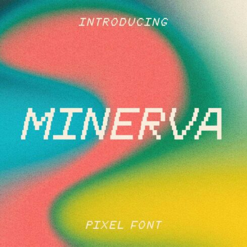 Minerva pixel font main cover by MasterBundles.