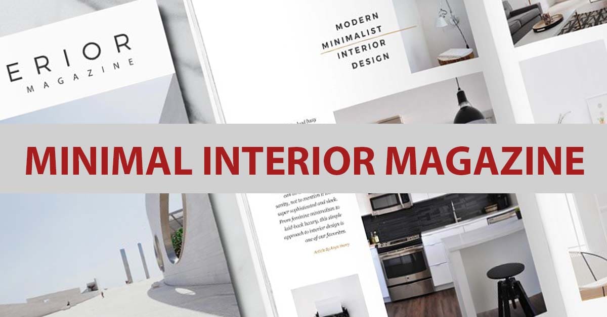 minimal interior magazine facebook image.