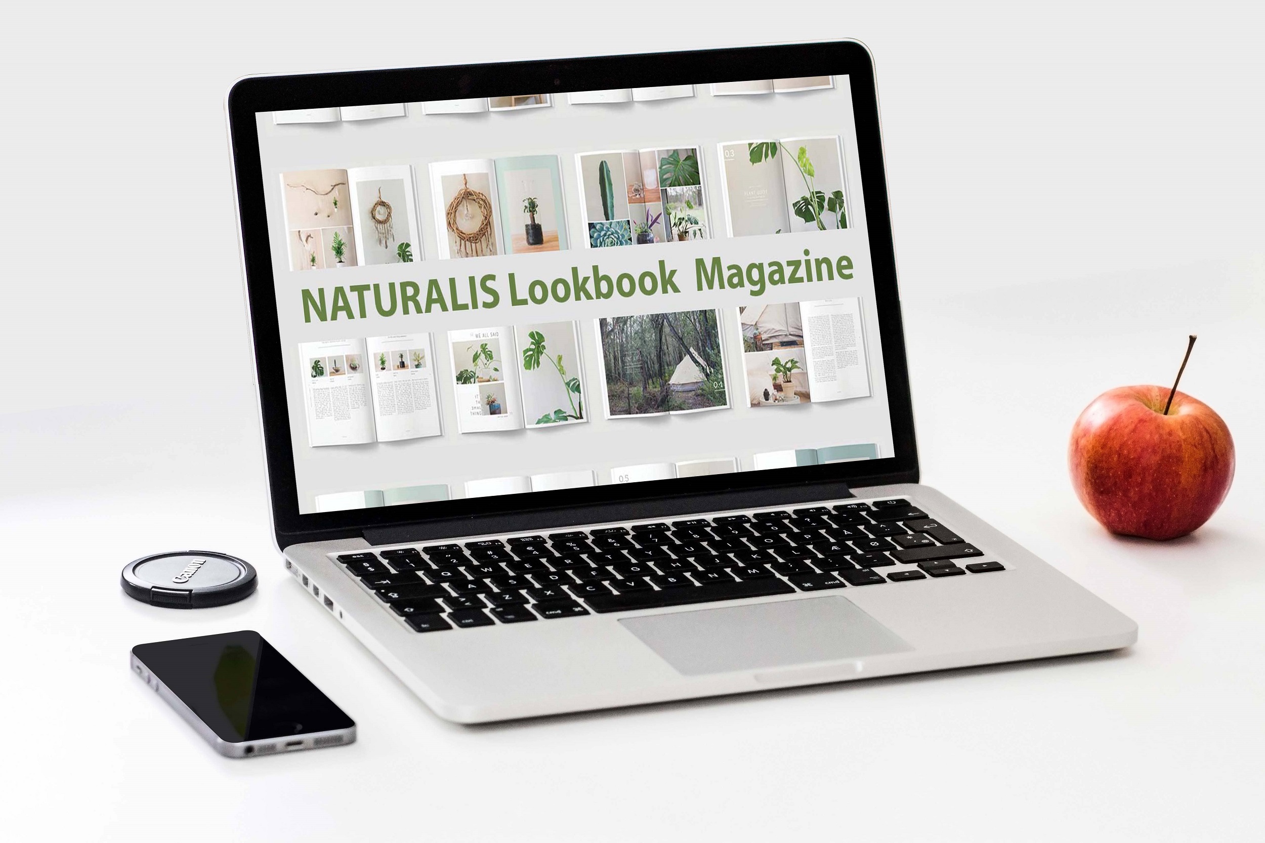 naturalis lookbook magazine notebook mockup