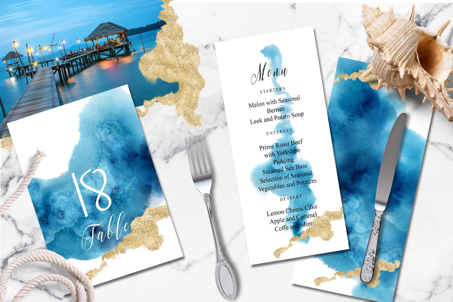 ocean wedding invitations suit1