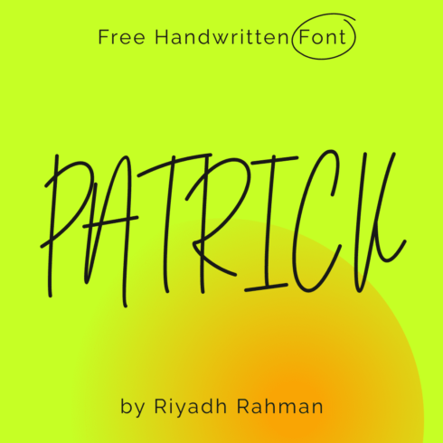 Patrick Cleo Free Font awesome main cover by MasterBundles.