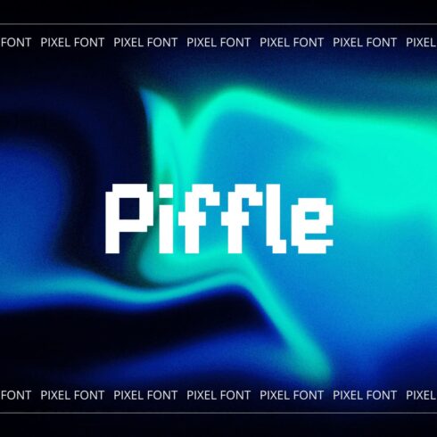 Piffle pixel font MasterBundles main cover.