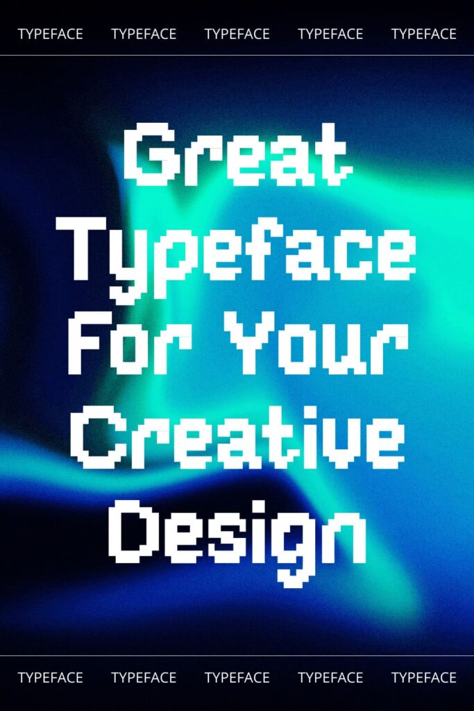Piffle pixel font Pinterest preview with example phrase.