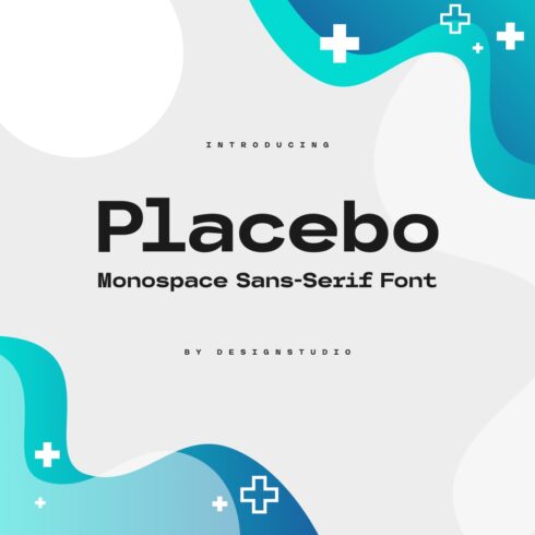 Placebo monospace sans serif font MasterBundles main cover.