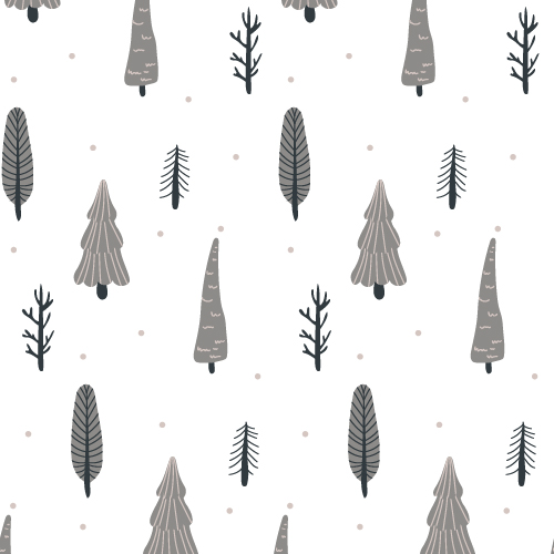 Collection of vector elements in Scandinavian style white.