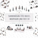 Collection of Vector Elements in Scandinavian Style cover image.