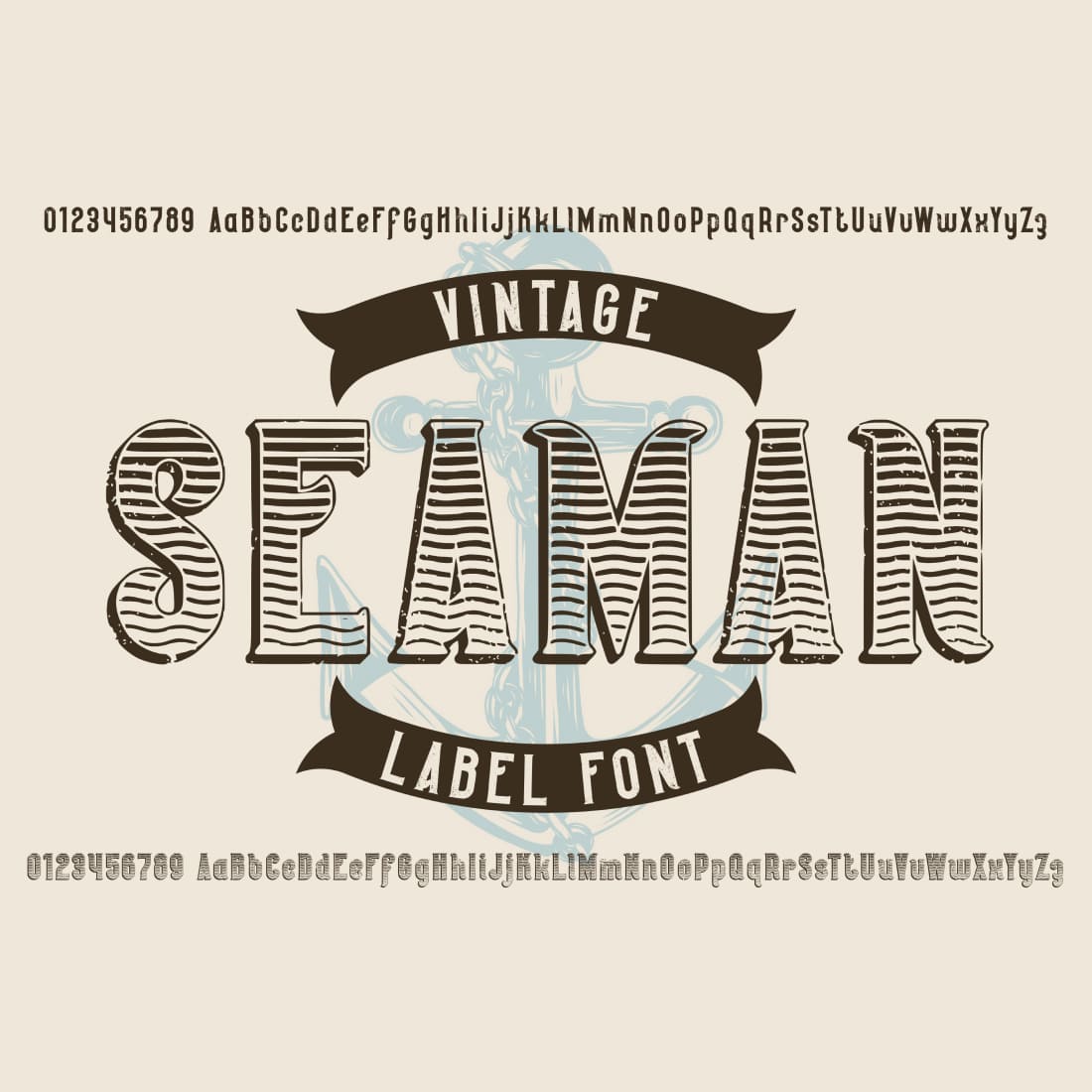 Seaman Label Font main cover.