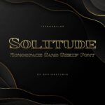 Solitude monospace sans-serif font main cover by MasterBundles.