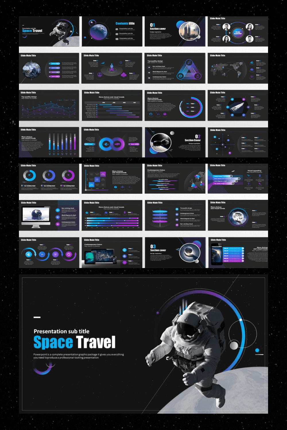 space travel powerpoint powerpoint image.