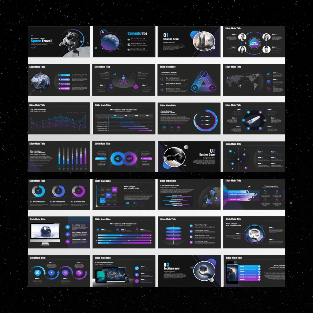 Space Travel PowerPoint – MasterBundles